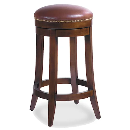 Charles Upholstered Barstool with Nailhead Trim